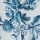 Kék - Blue Floral